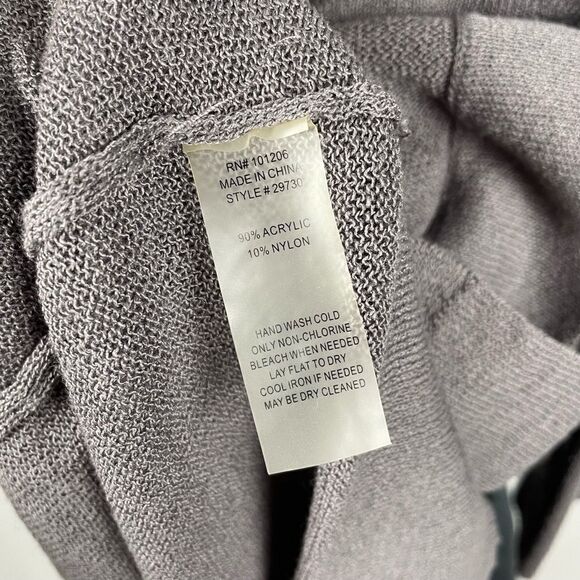 Soft Surroundings Long Purple Knit Thin Cardigan Sweater - Women’s M - Picture 8 of 8